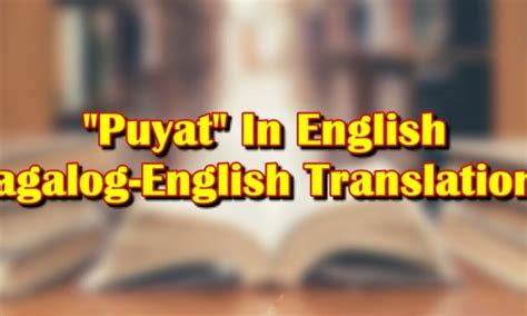 Puyat ako in English with contextual examples .